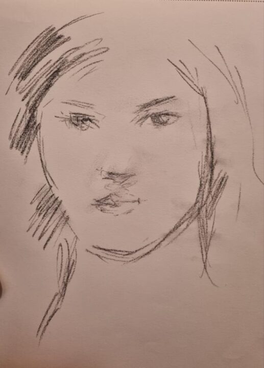 The very quick drawing of the French woman