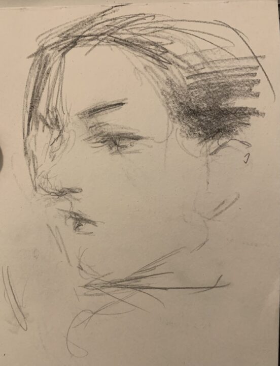The very quick drawing of the French student