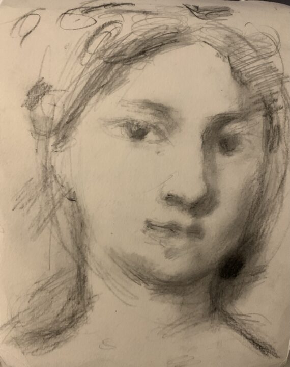 The new quick drawing interpretation during the online lesson I teach