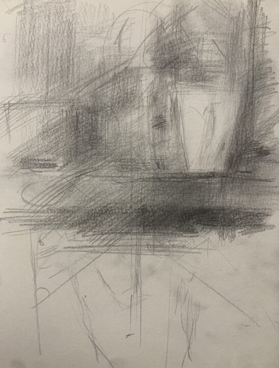 A new drawing demonstration during my online lesson.